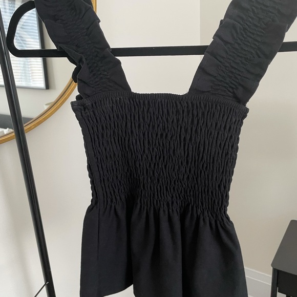 H&M Ruffle Black Tank - Picture 2 of 2